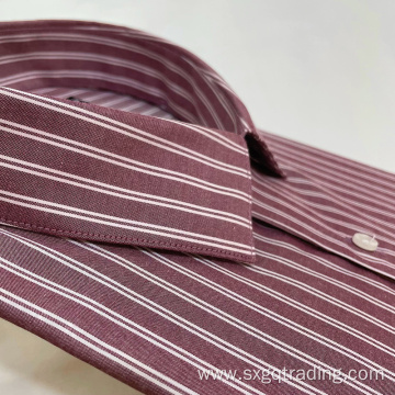 New style stripe male cvc shirt